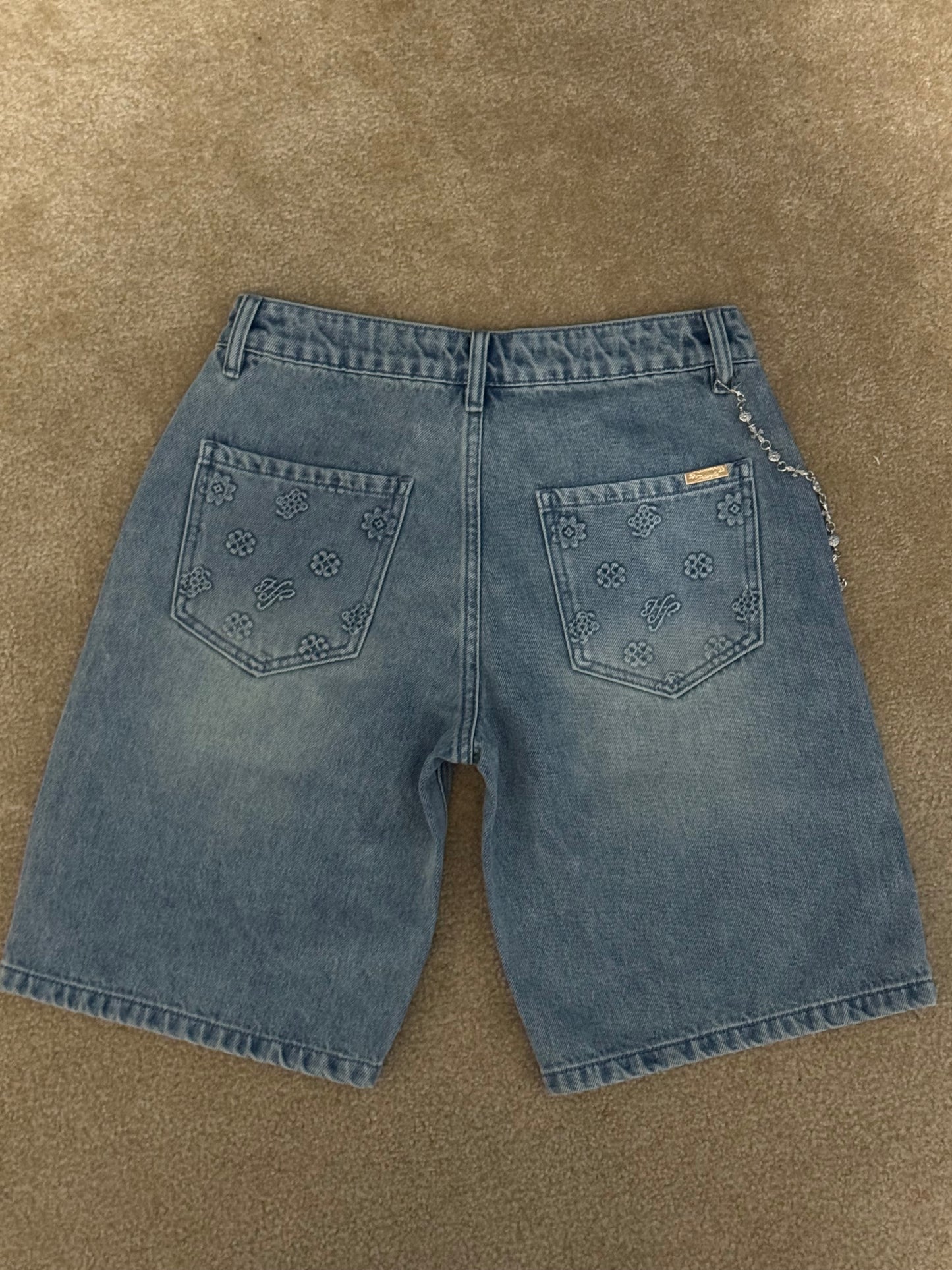 Hollywood Friends Denim Carpenter Shorts
